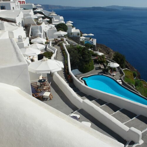 santorini, greece, greek